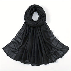 Plaid Scarf Casual Shawl Hijab Women Outdoor Head Wraps Turban