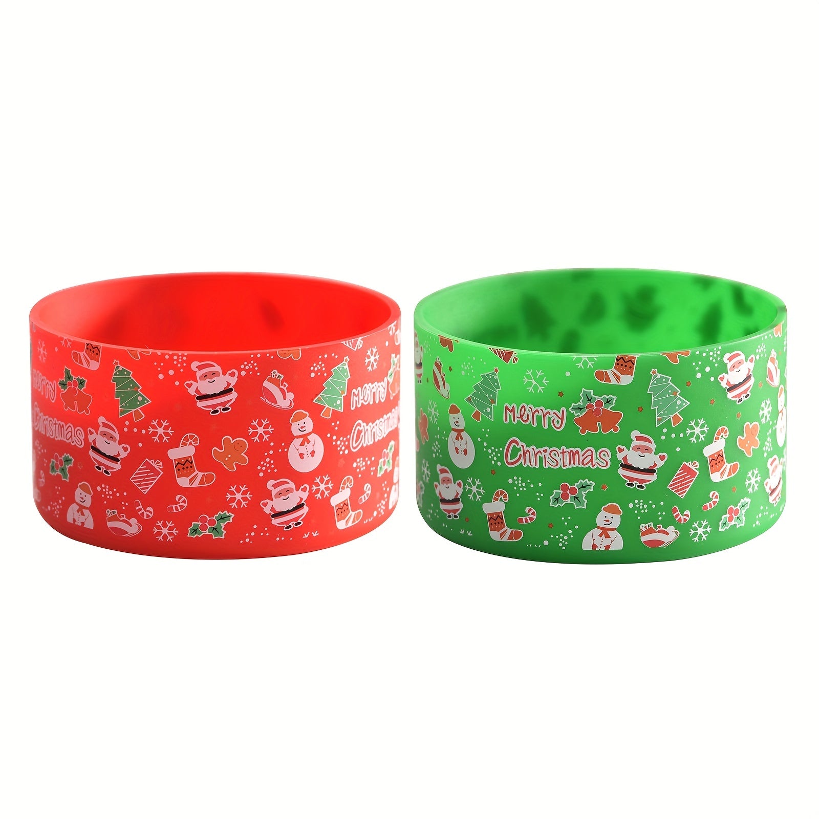 Christmas Silicone Cup Sleeve for 30oz 40oz Tumbler Non-slip Cup Bottom Cover