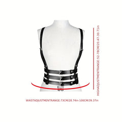 3-Layer Chest Harness Belt for Women Gothic Corset