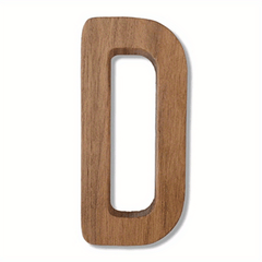 7.62cm Walnut Wooden Letters M - Crafts & Arts Wood Letters for Wall Decor