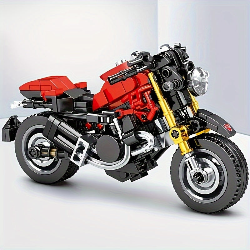 Assembly Building Blocks Motorcycle Model Diy Educational Assembly Block Toy