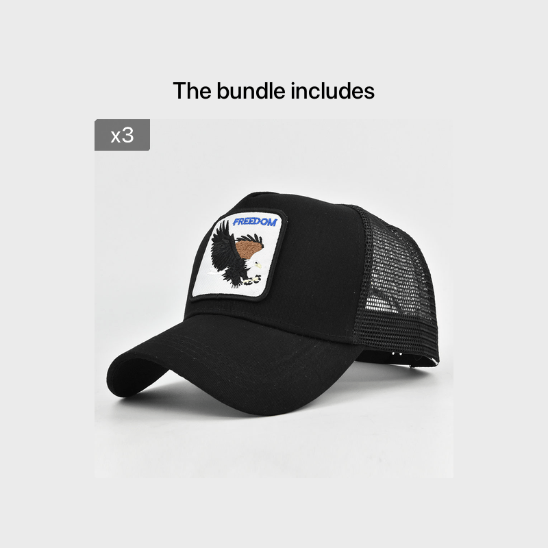 Animal Embroidery Sunshade Hip Hop Baseball Cap