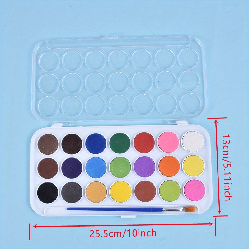 Watercolor Paint Set for Beginners - Art Learning Supplies Box