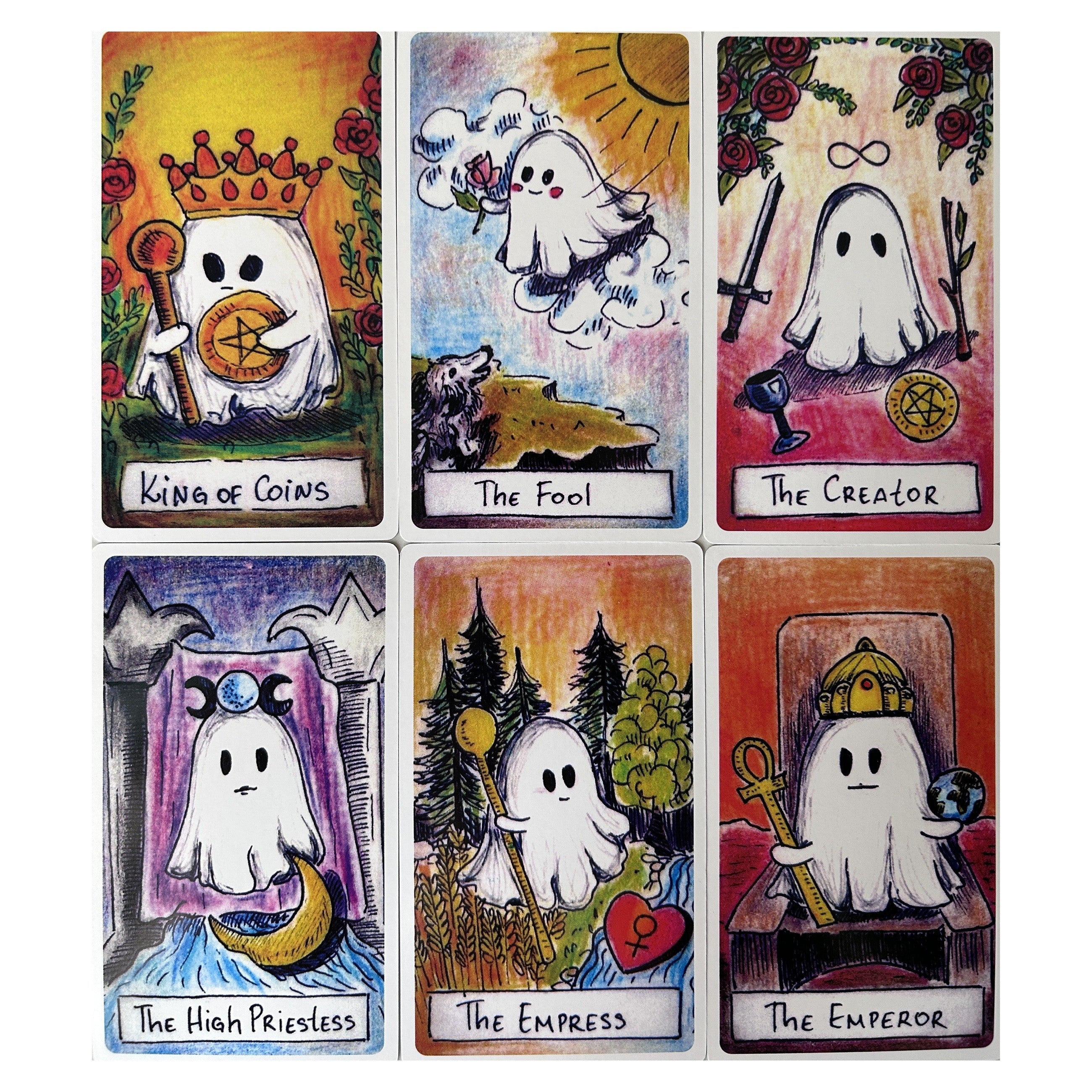 Ghost Tarot Cards With Guide Fate Divination Tarot Cards