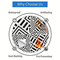 10pcs Waterproof Floor Sticker 0.7mm Thickeness for Home Decoratio