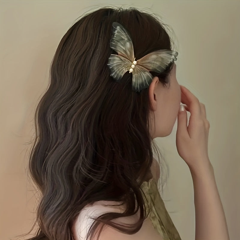 3pcs Butterfly Hair Claw Vintage Clip for Side Hair Bang Braids Women Girls