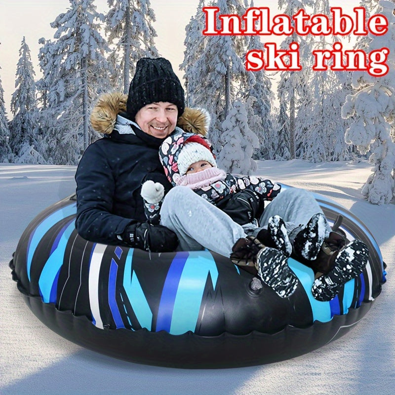 1pc Inflatable Skiing Ring Winter Outdoor Inflatable Skiing Cushion