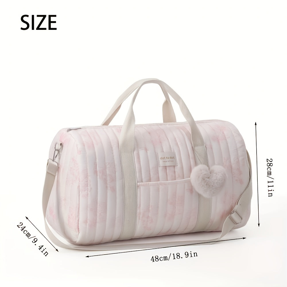 Brown Leaf & Lemon Print Diaper Bag Mommy Organizer