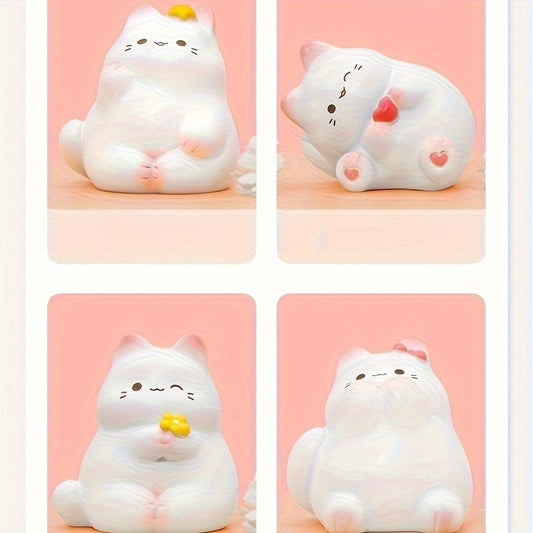 Cartoon Cat Mini Ornament Resin Craft