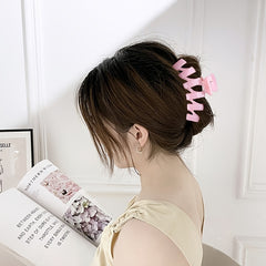 Oversize Pink Hair Claw Clip Non Slip Strong Hold Grip Hair Jaw Clip