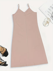  V Neck Maxi Cami Dress