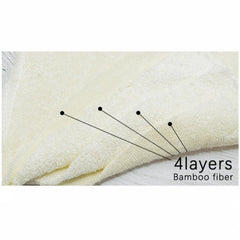 4 Layer Bamboo Inserts Reusable Washable & Breathable