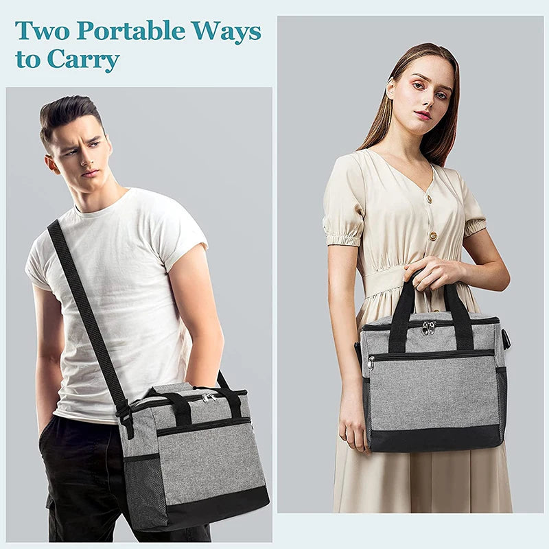 15L Lunch Box Bag Leakproof Thermal Fresh Cooler Thermo Picnic Food Fruit Bag
