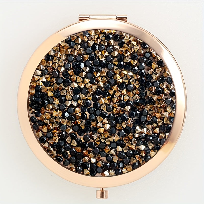 Compact Mirror 2X 1X Magnification for Purses Handheld Mirror