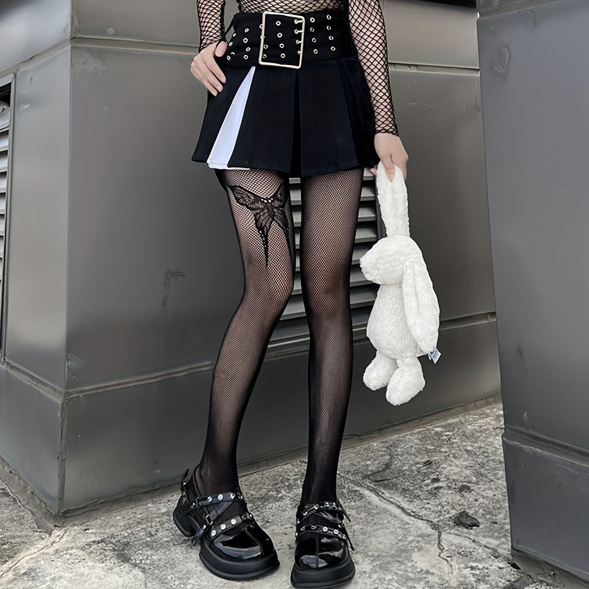 2 Pack Butterfly Fishnet Tights High Waist Mesh Pantyhose Stockings