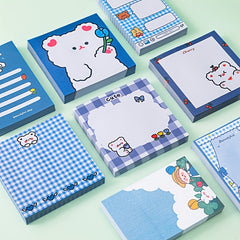 1pc Bear Sticky Notes 80sheets Heart Post Message Tearable Note