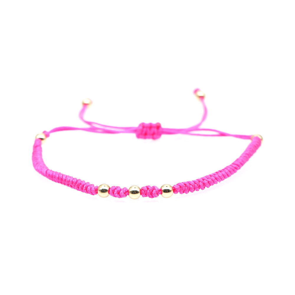 Golden Bead Bracelet For Women Ball Bracelet