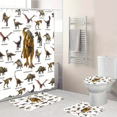 Dinosaur Shower Curtain Set with Bathroom Accessories