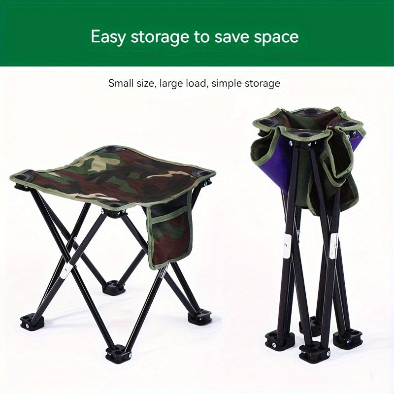 METABEST Portable Folding Stool for Camping Hiking Fishing