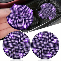 Bling Car Cup Holder Coaster - Universal Anti Slip Shockproof