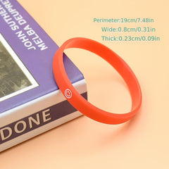 3 Pack Silicone Wristbands for Kids Smile Face Bracelet