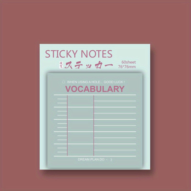 Cute Cartoon Sticker Memo Notebooks