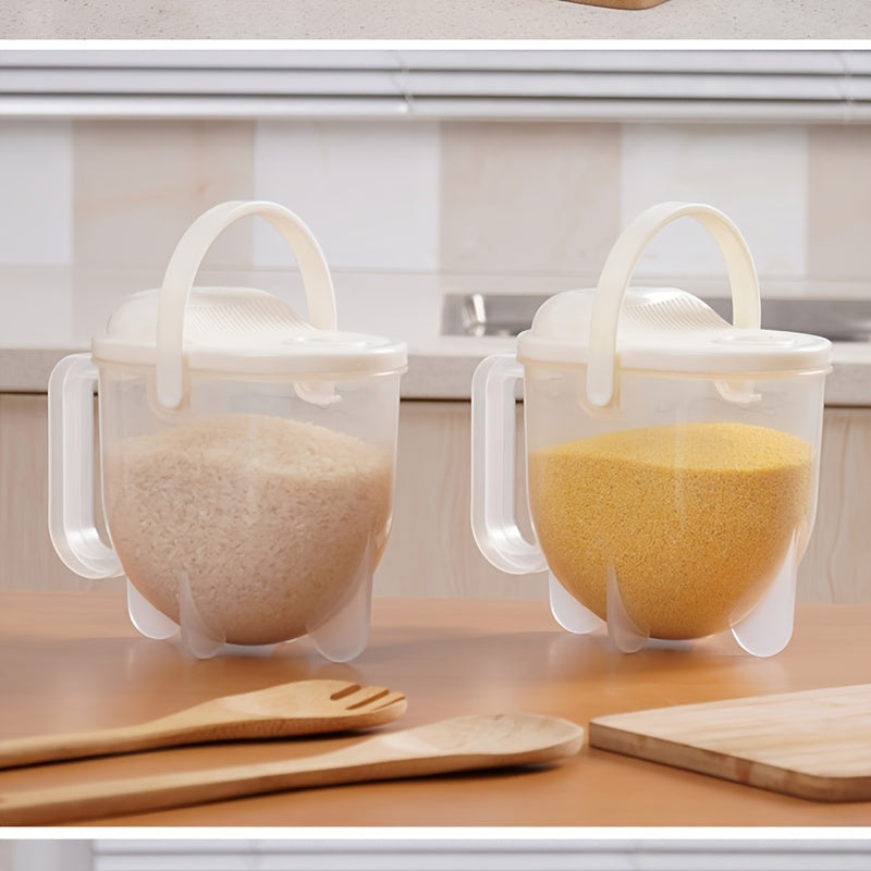 Efficient Rice Washer & Strainer, Durable Plastic, Kitchen