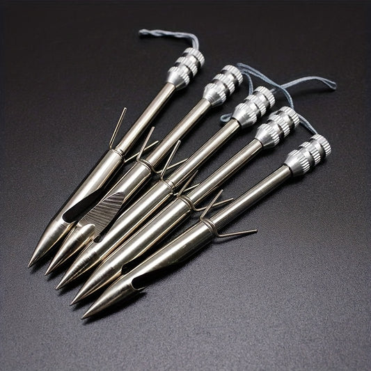 5pcs Stainless Steel Fish Arrow Model in Iron Box