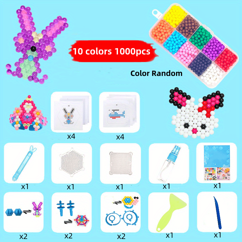 Water Sticky Beads DIY Kit 4 5mm with Storage Box and Tools
