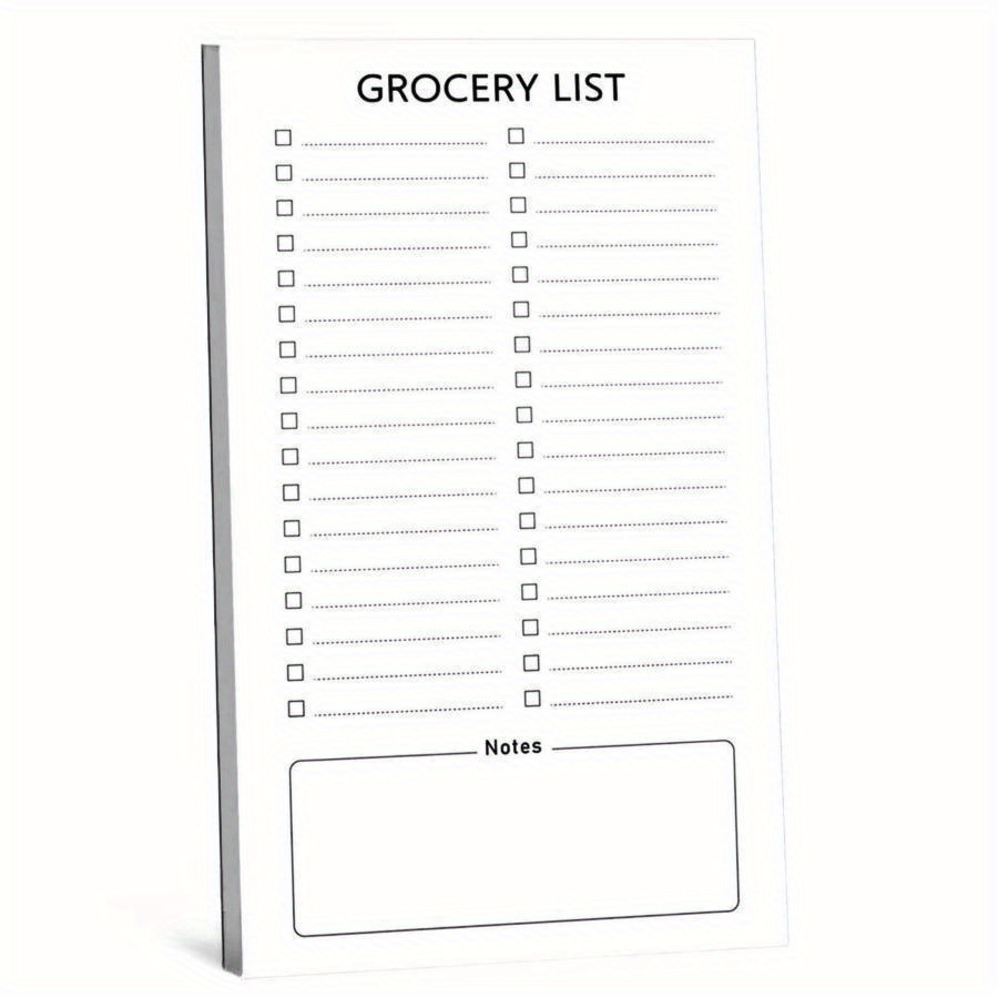 2pcs Magnetic Grocery List Pad For Fridge