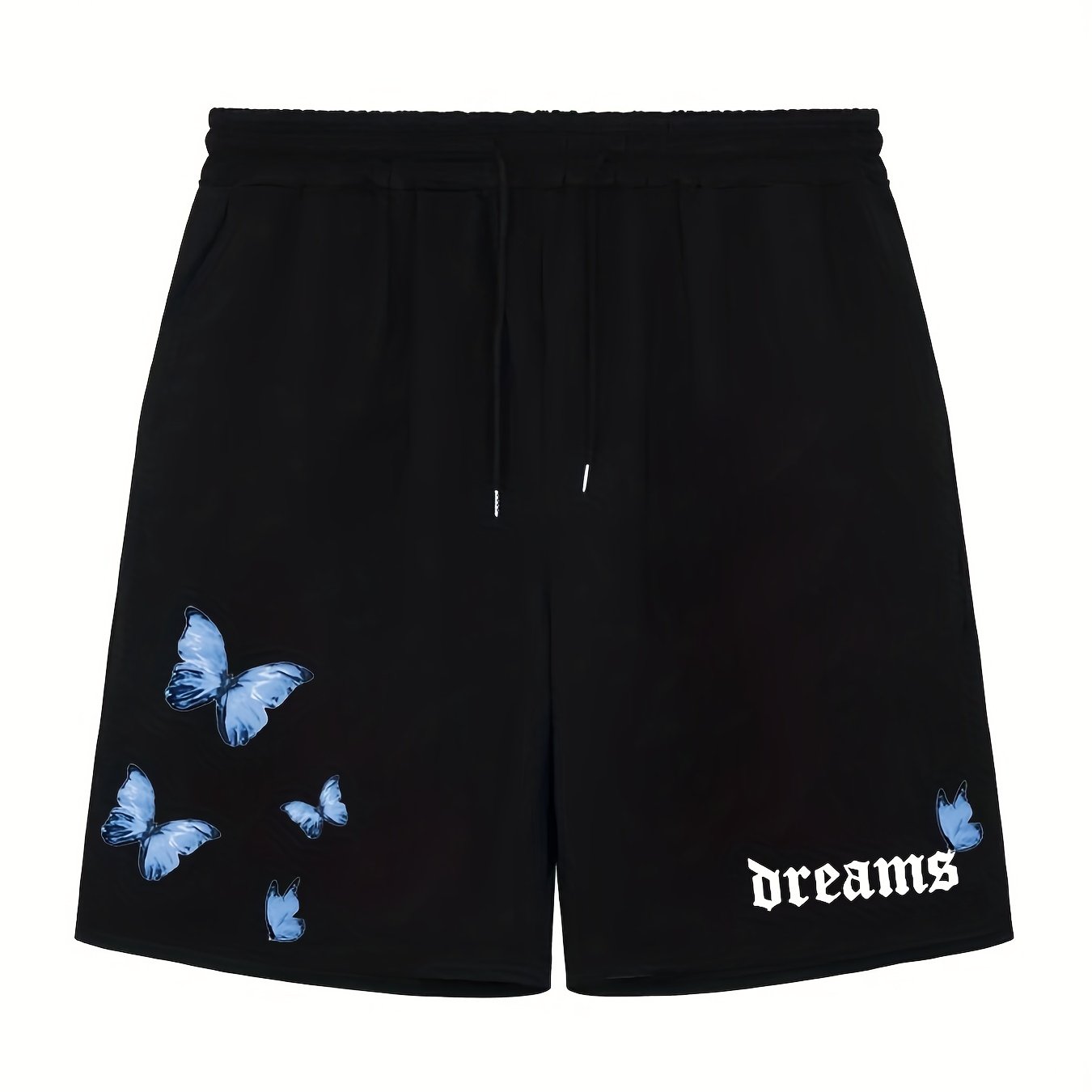 Men's Casual Solid Elastic Waist Drawstring Shorts for Summer