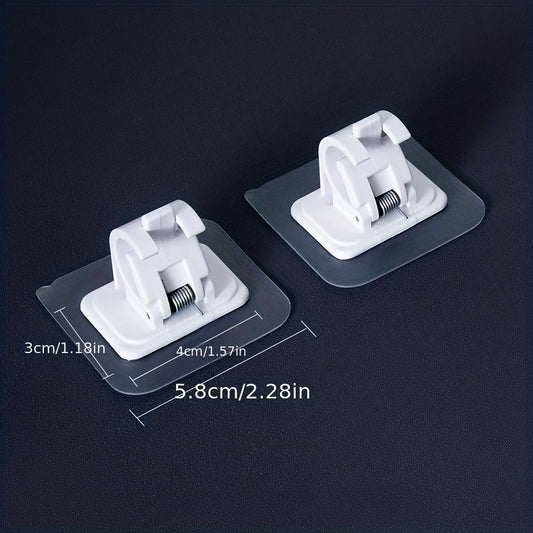 Telescopic Rod Hook Punch Door Curtain Shower Curtain Rod Brackets
