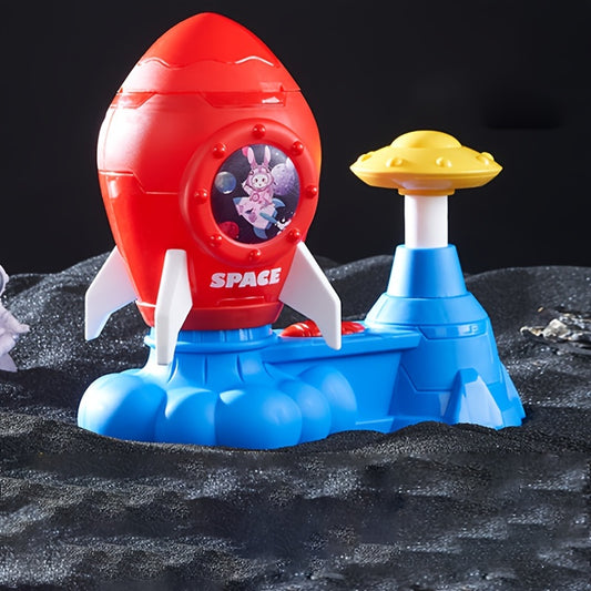 Outdoor Rocket Launcher Flying Spinner Disc Chasing Game for Kids