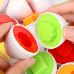 6-in-1 Colorful Sensory Learning Eggs Toy for Kids 10M+