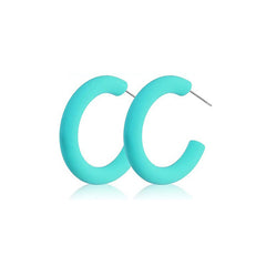Colorful C Hoop Earrings Neon Acrylic Earrings