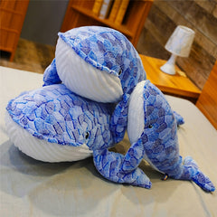 68in Whale Plush Toy Soft Stuffed Doll Children's Gift