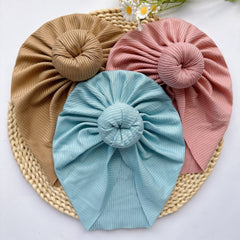 Soft Elastic Strip Flower Baby Hat For Girl