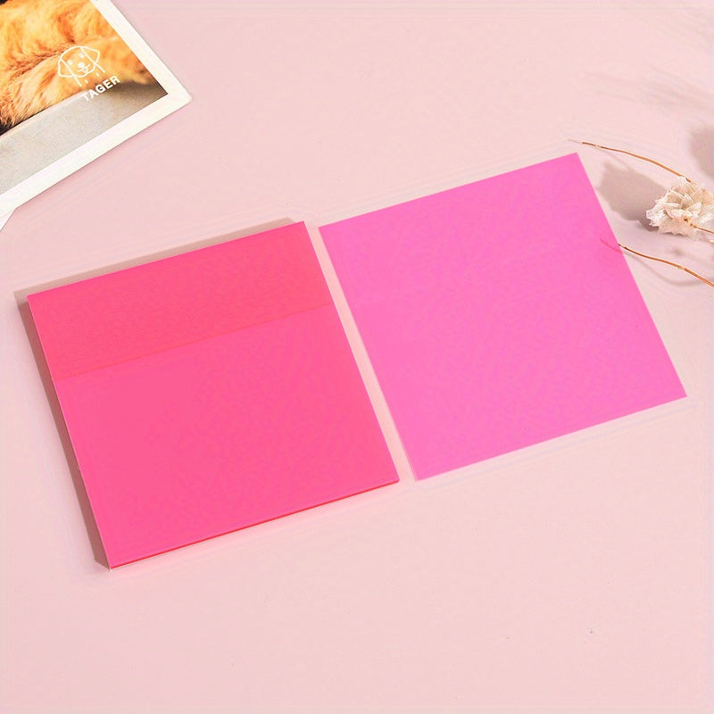 Colorful Transparent Sticky Notes 50 Sheets Waterproof Self Adhesive Memo