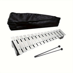 15 Note Silvery Metal Glockenspiel Music Instrument Percussion