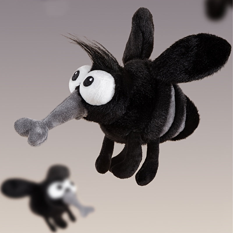 Adorable Mosquito Plush Toy with Fluffy Wings Soft Insect Plushie