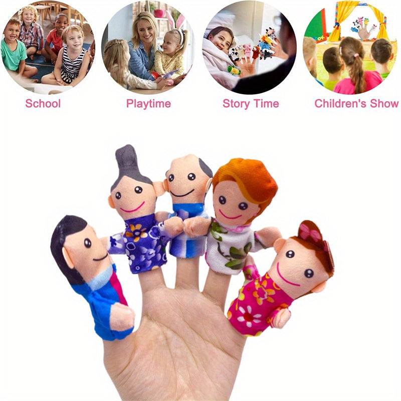 Rainbow Finger Puppets Role Playing Costume Set