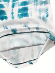  Tie Dye Stripe Print Skinny Leggings