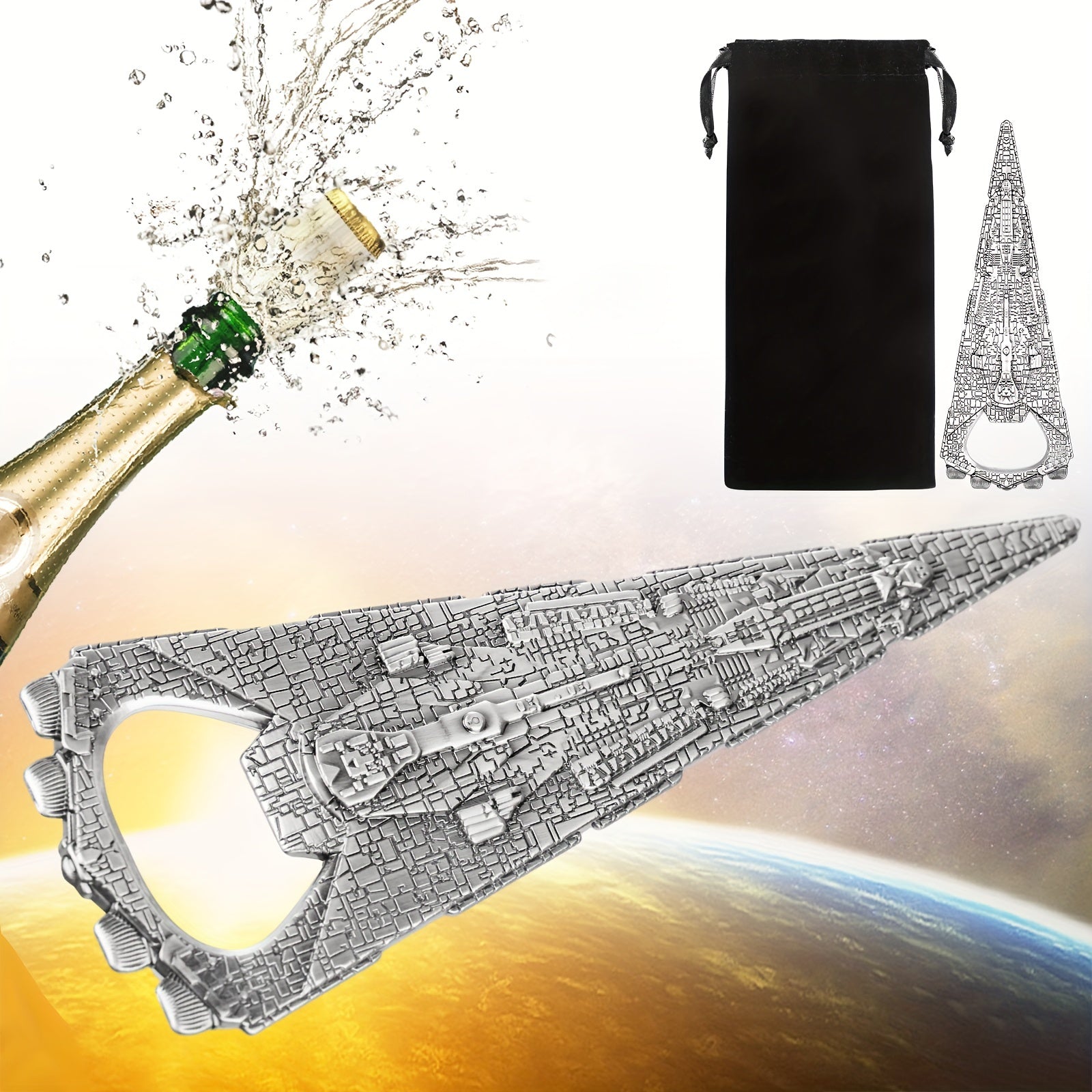 Spaceship Warship Beer Bottle Opener for Space Fans