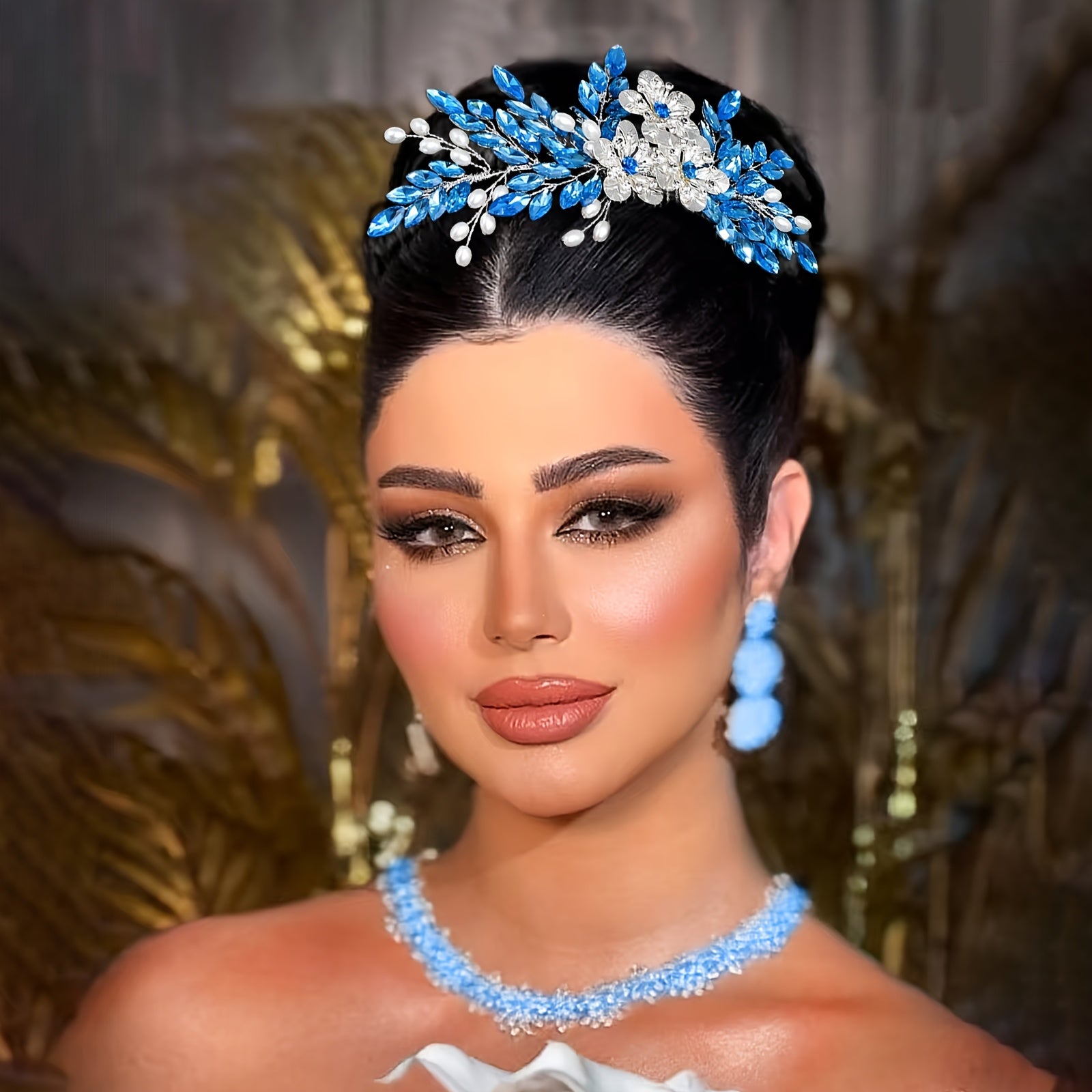 Sparkling Rhinestone Bridal Headpiece for Women
