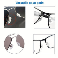 Silicone Nose Pad for Glasses Anti-slip Soft Melon Shape 6 Pairs