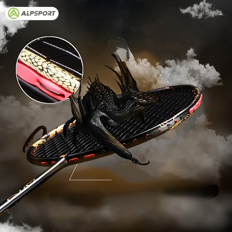 ALP Full Carbon Offensive 8U 62G 30LBS Badminton Racket