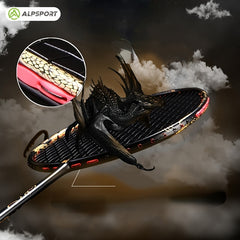 ALP Full Carbon Offensive 8U 62G 30LBS Badminton Racket