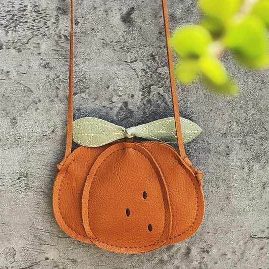 Kids Cartoon Pumpkin Pear Ladybug Mini Bag