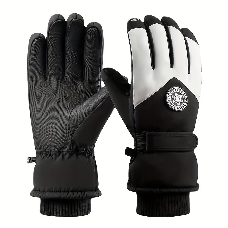 Waterproof Touch Screen Non slip Plus Velvet Windproof Warm Gloves