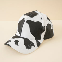Cow Pattern Baseball Cap Casual Sunscreen Dad Hat Lightweight Adjustable Sun Hat